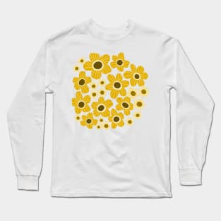 Yellow flower power Long Sleeve T-Shirt